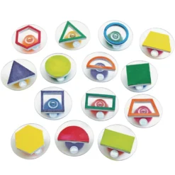Colorations® Easy-Grip Stampers, Shapes - Set of 14