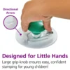 Colorations® Easy-Grip Stampers, Fruit & Vegetable - Set of 14