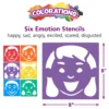 Colorations® Emotional Face Stencils - Set of 6