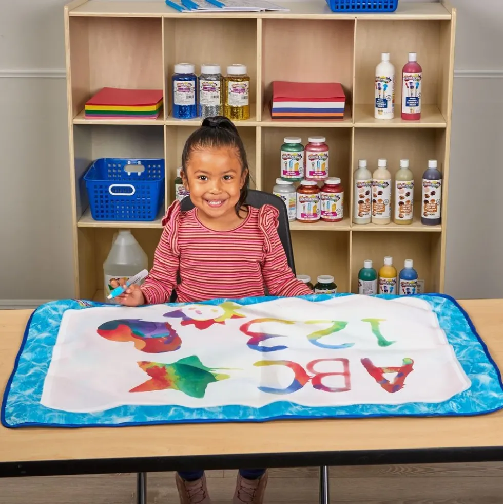 Colorations® Extra Large Water Doodle Mats, 4 mats with 6 Pens