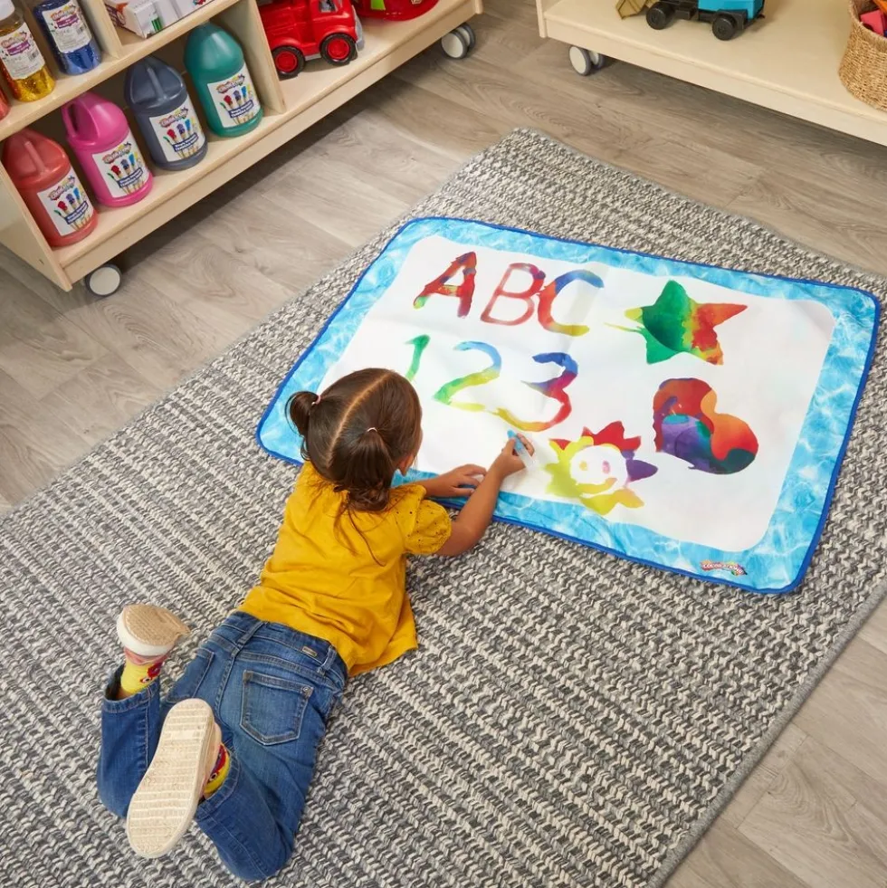 Colorations® Extra Large Water Doodle Mats, 4 mats with 6 Pens