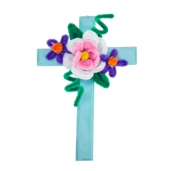 Colorations® Faith Based Floral Cross Craft Kit - Makes 12 Crafts
