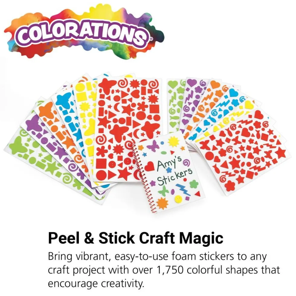 Colorations® Fantastic Foam Stickers - Set of 24