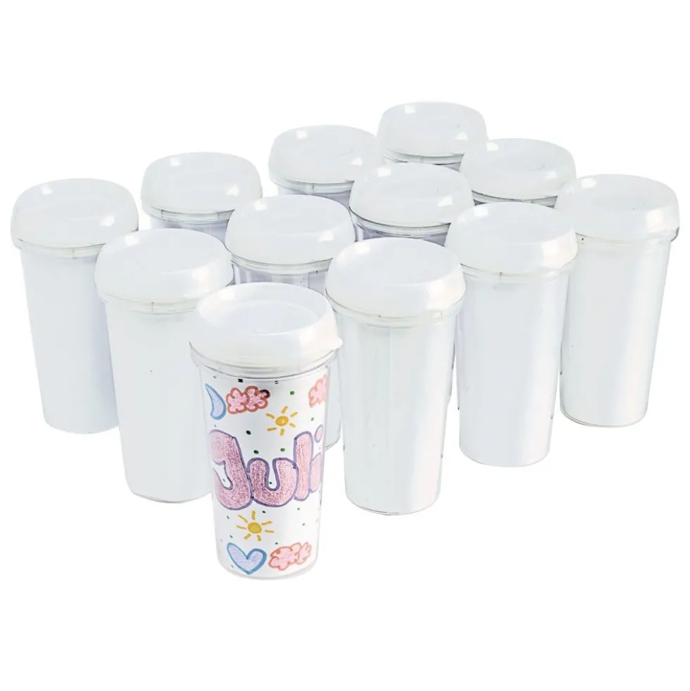 Colorations® Father’s Day Dad-On-The-Go Travel Mug Craft Kit - Makes 12 Crafts