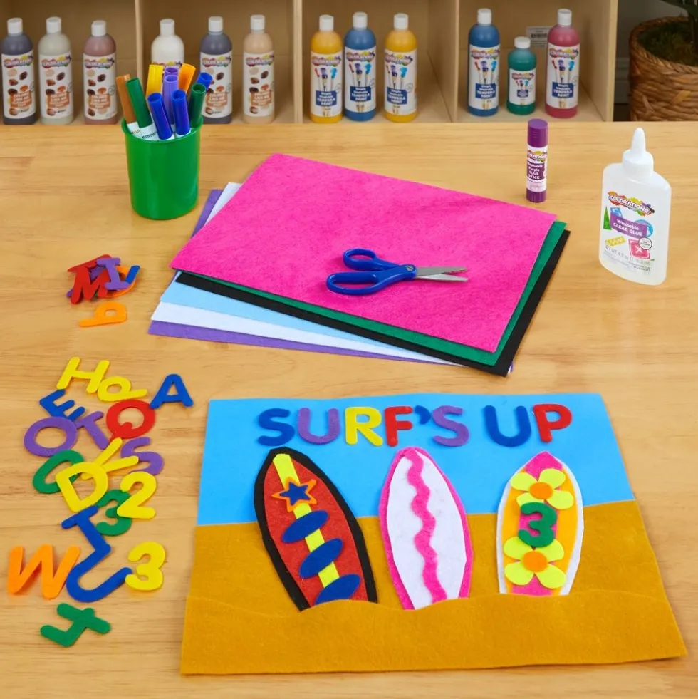 Colorations® Felt Letters, Numbers and Sheets Set