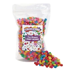 Colorations® Fun Shapes Pony Beads - 1 lb.