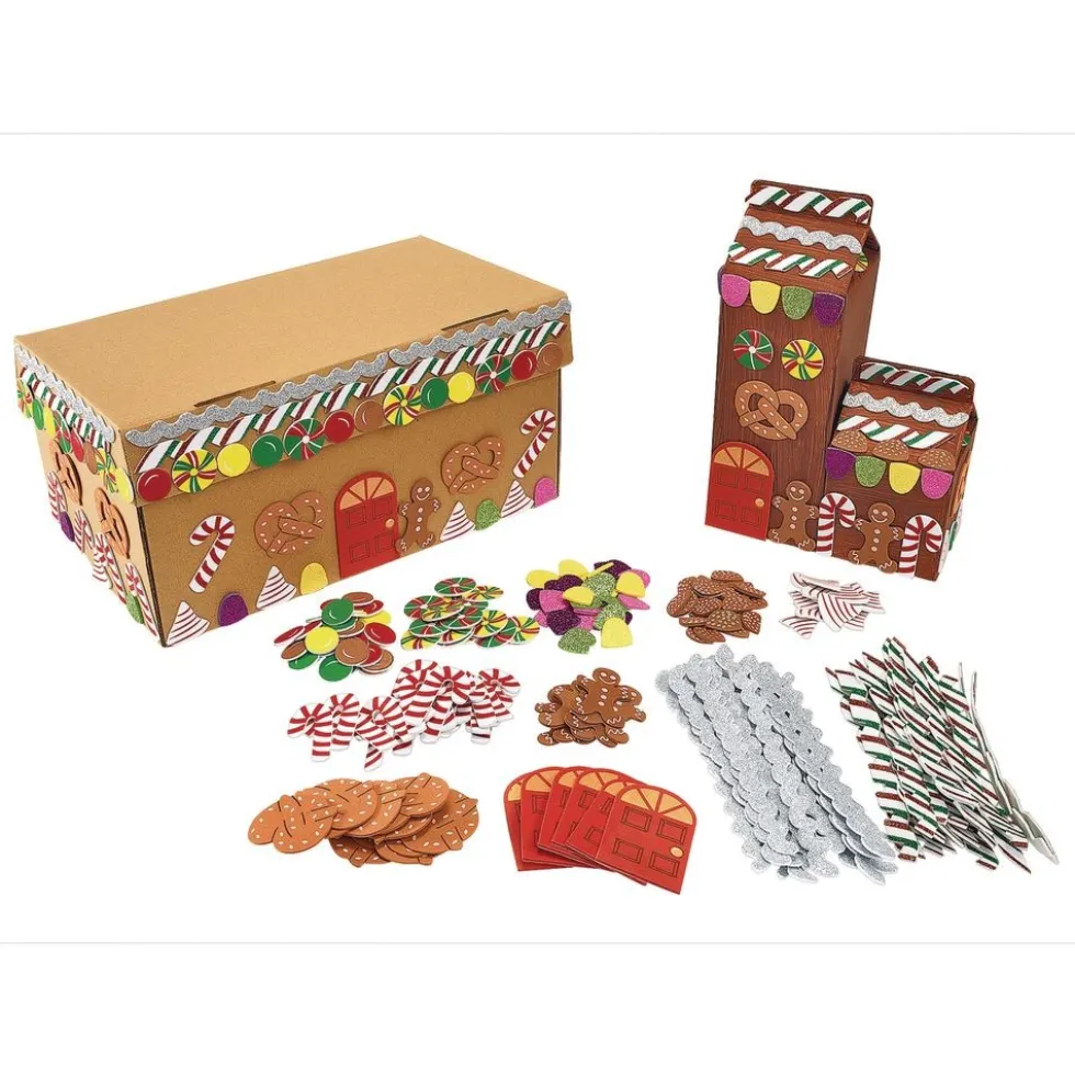 Colorations® Gingerbread House Craft Kit - Makes 6 Crafts