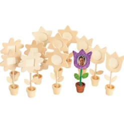 Colorations® Glitter Flower Pot Frame Kit - Makes 12 Crafts