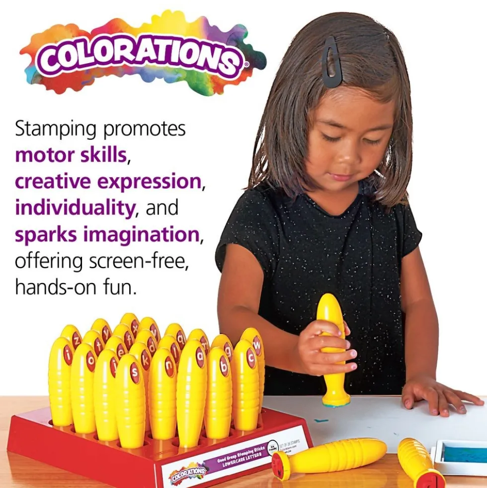 Colorations® Good Grasp Stamping Sticks - Lowercase