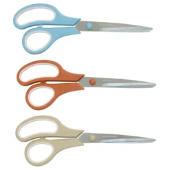 Colorations® Heavy-Duty Stainless Steel Scissors - Set of 3 in Boho Colors