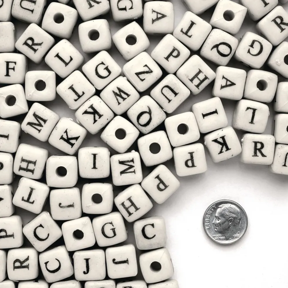 Colorations® Jumbo Alphabet Beads - 260 Pieces