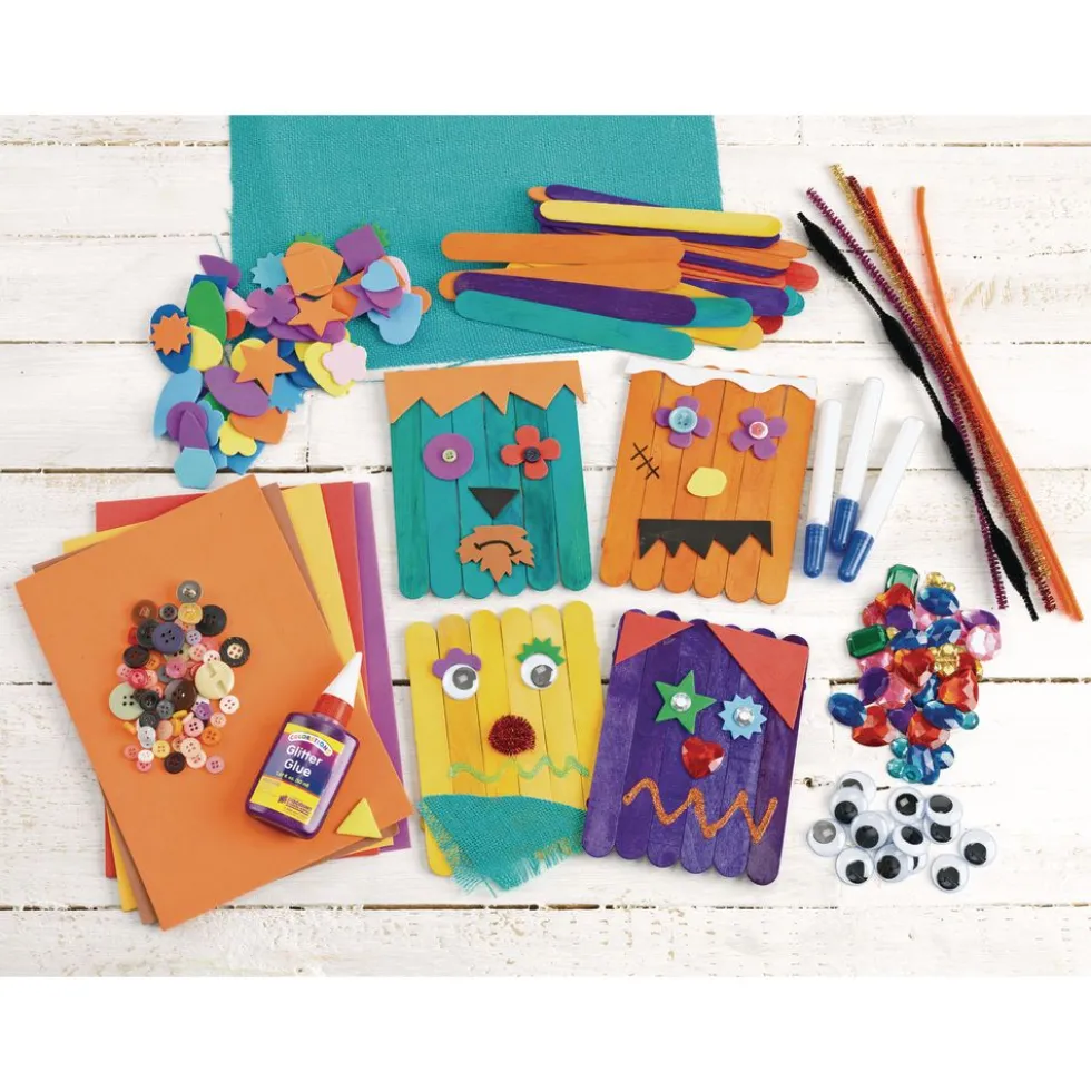 Colorations® Jumbo Colored Wood Craft Sticks - 500 Pieces