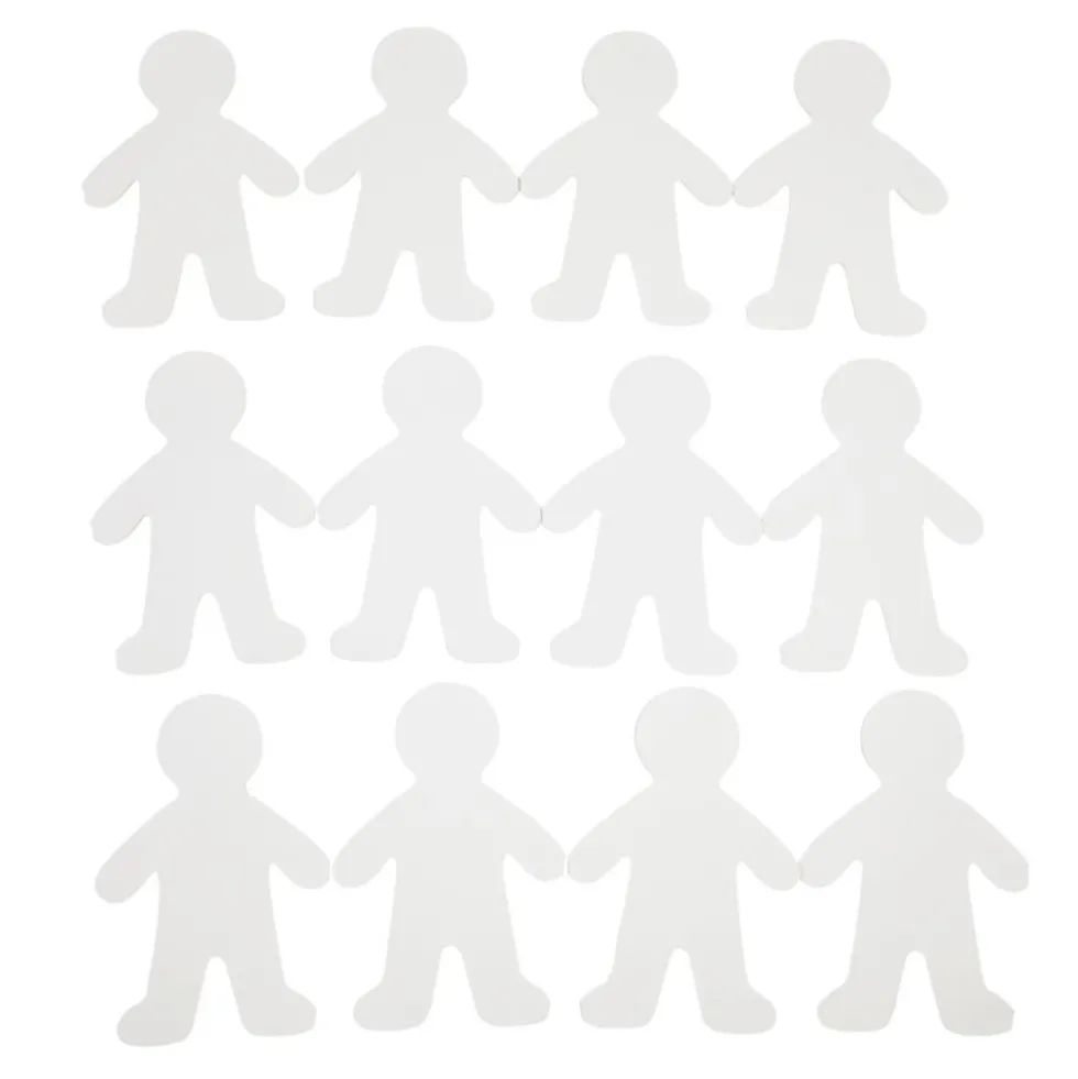 Colorations® Jumbo People Shape with Notepad - Set of 12