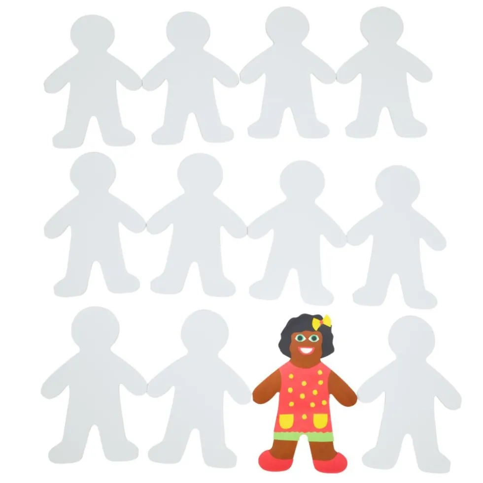 Colorations® Jumbo People Shape with Notepad - Set of 12
