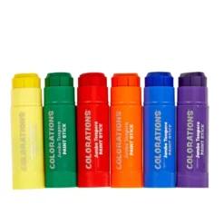 Colorations® Jumbo Tempera Paint Sticks - 6 Colors