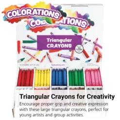 Colorations® Large Triangular Crayons Value Pack - Set of 200