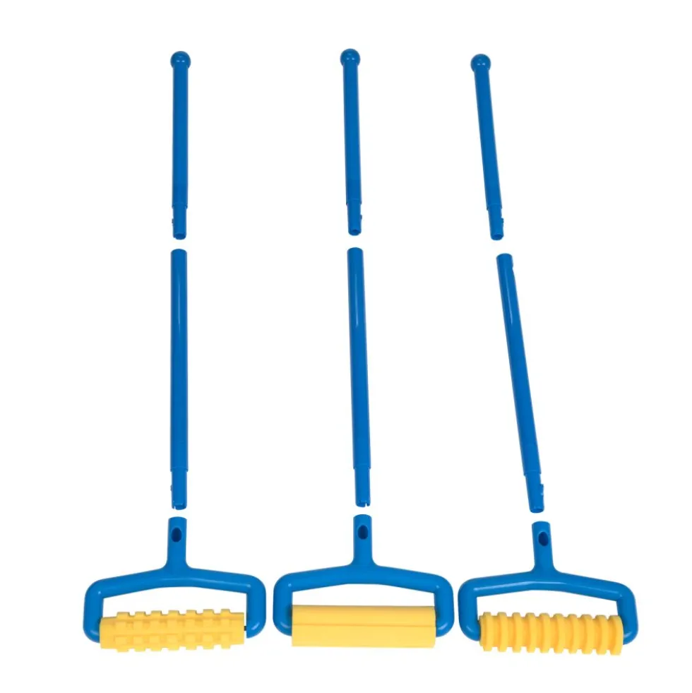 Colorations® Long Handle Pattern Rollers & Reusable Paint Tray Kit