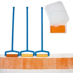 Colorations® Long Handle Pattern Rollers & Reusable Paint Tray Kit