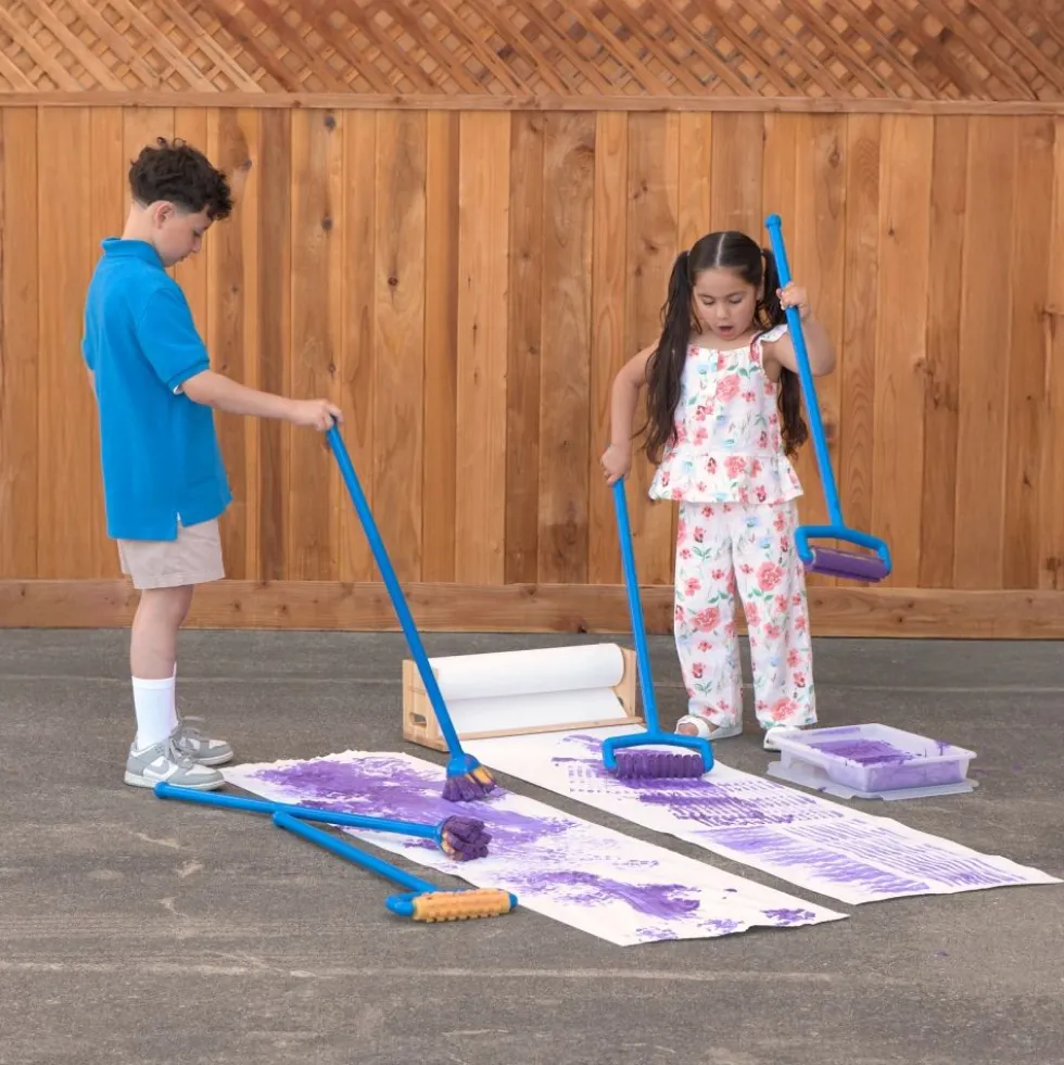 Colorations® Long Handle Rollers, Giant Brushes & Reusable Paint Tray Kit