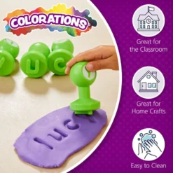 Colorations® Lowercase Dough Stampers - Set of 26