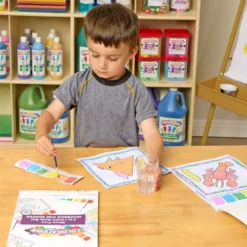 Colorations® Mess-Free 3 in 1 Paint Set - Numbers and Shapes - Set of 6