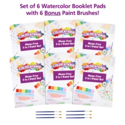Colorations® Mess-Free 3 in 1 Paint Set - Set of 6