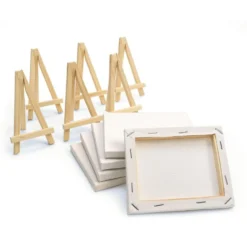 Colorations® Mini Canvases and Easel - Set of 6