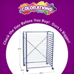 Colorations® Mobile Classroom Drying Rack