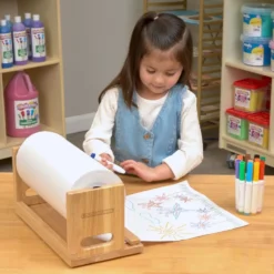 Colorations® 12" Paper Roll Dispenser & 500 ft White Paper Kit
