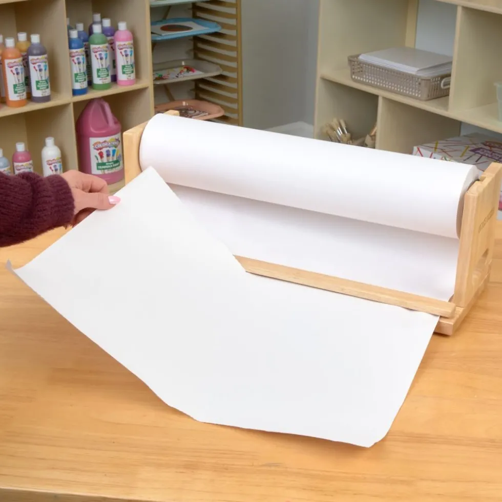 Colorations® 18" Paper Roll Dispenser & 200 ft White Butcher Paper Kit