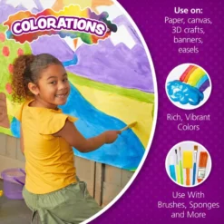 Colorations® Paraben-Free BioColor® Paint- Rainbow Pack, Set of 6, 16oz