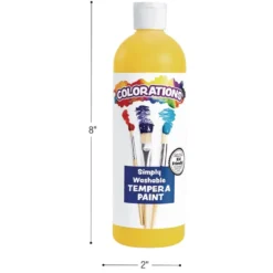 Colorations® Paraben-Free Simply Washable Tempera Paints, Cool Colors, 16 oz. - Set of 4