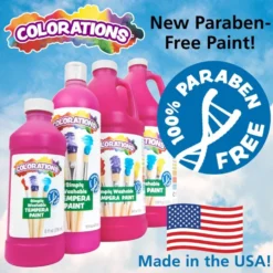 Colorations® Paraben-Free Simply Washable Tempera Paint - Set of 10, 1/2 Gallons