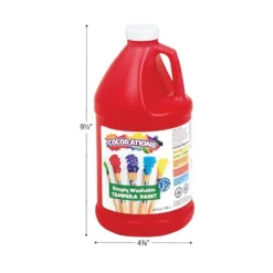 Colorations® Paraben-Free Simply Washable Tempera Paint - Set of 10, 1/2 Gallons