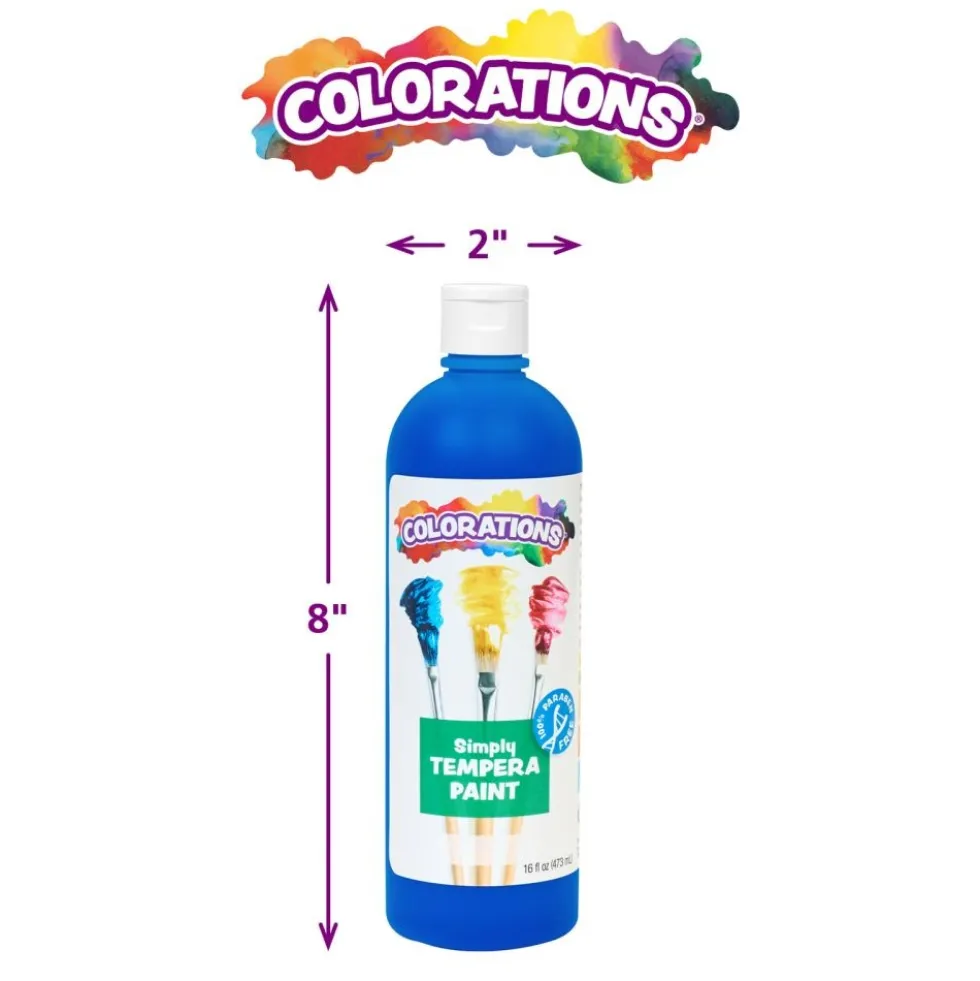 Colorations® Paraben-Free Simply Tempera - 16 oz. Orange