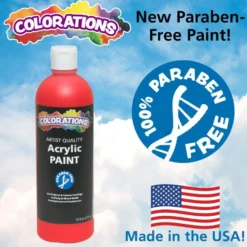 Colorations® Paraben-Free Spectrum Acrylic Paint Set- 18 Colors