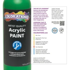 Colorations® Paraben-Free Spectrum Acrylic Paint Set- 18 Colors