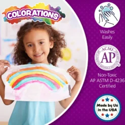 Colorations® Paraben-Free Washable Fingerpaint, 4 Colors, 16 fl oz each