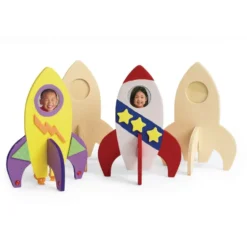 Colorations® Rocket Ship Photo Frames - Set of 12