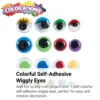 Colorations® Self Adhesive Color Wiggly Eyes - Set of 1000