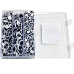 Colorations® Self-Adhesive Wiggly Eyes in Tray - 875 Pieces
