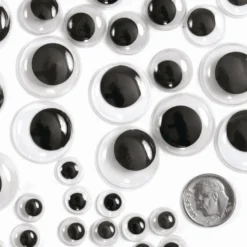 Colorations® Self-Adhesive Wiggly Eyes in Tray - 875 Pieces