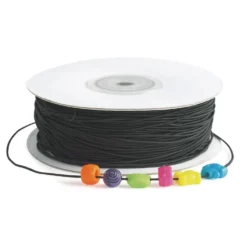 Colorations® Set of Black & White Beading Elastic - 200 yards
