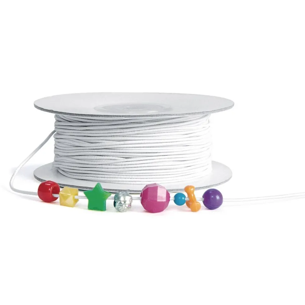 Colorations® Set of Black & White Beading Elastic - 200 yards