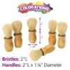 Colorations® Shaving Paint Brushes - Set of 6