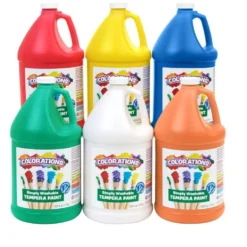 Colorations® Simply Washable Tempera Paint Gallon - 6 Colors