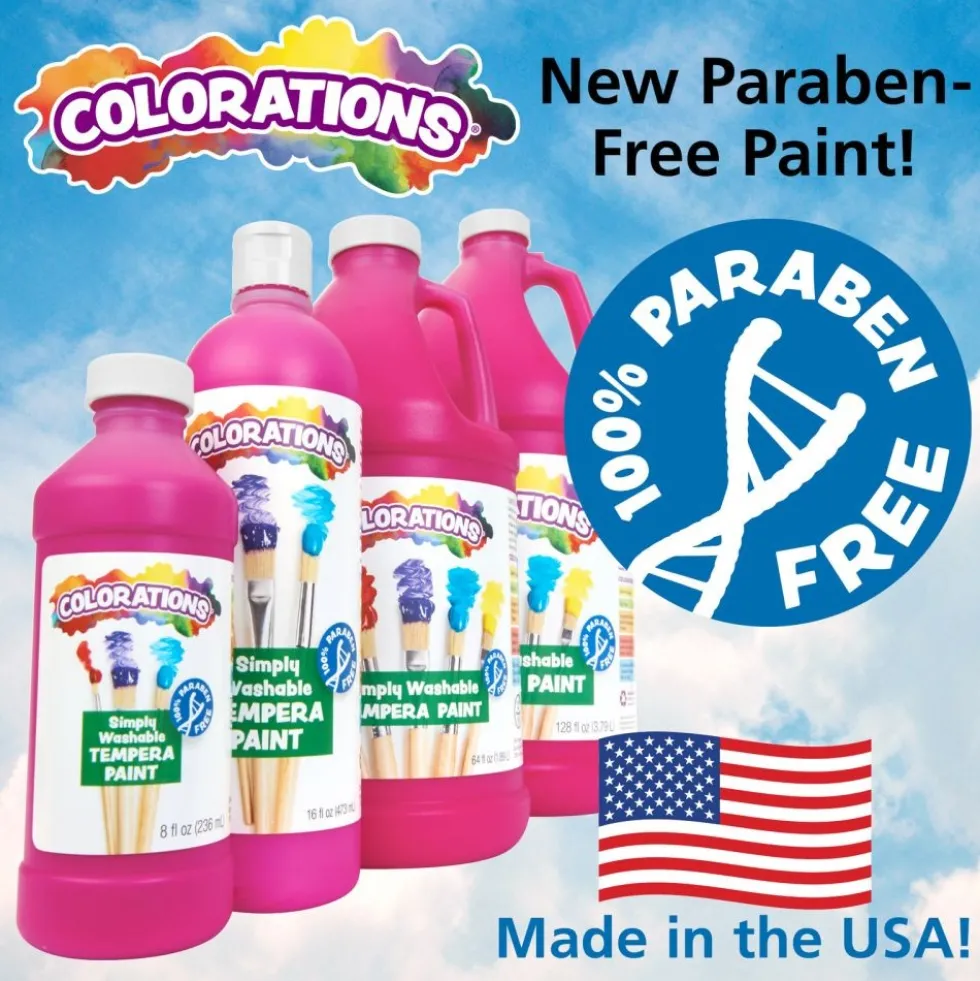 Colorations® Simply Washable Tempera Paint Gallon - 6 Colors