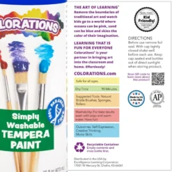 Colorations® Simply Washable Tempera 16 oz. Starter Colors 6-Pack