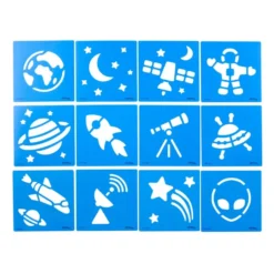 Colorations® Space Stencil Set - Set of 12