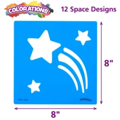 Colorations® Space Stencil Set - Set of 12